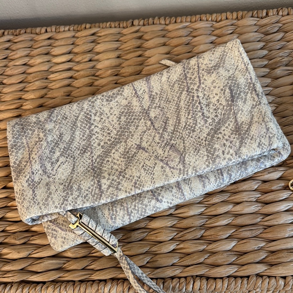 Elegant Snakeskin Clutch